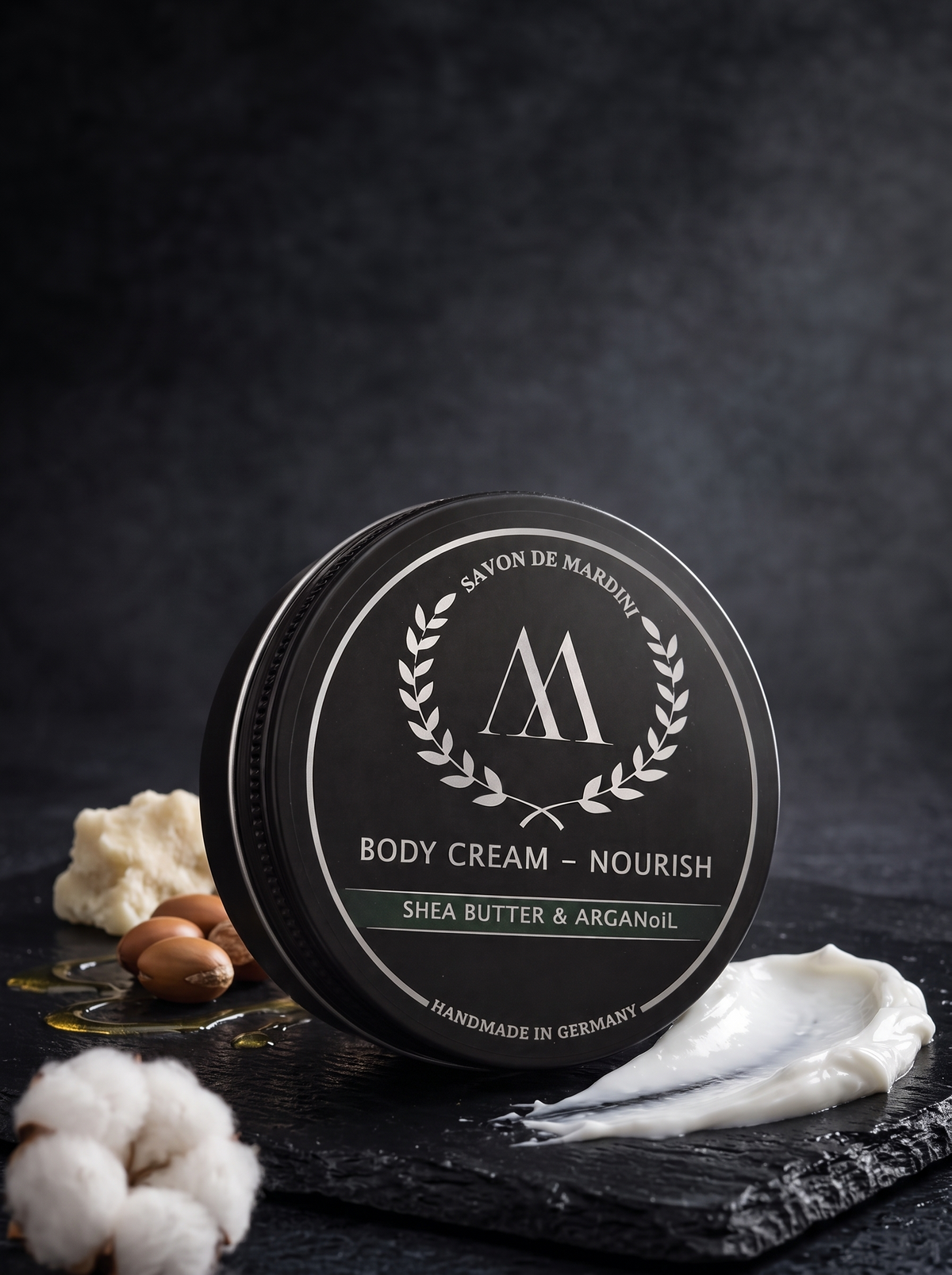 Body Cream von Savon de Mardini mit Sheabutter und Arganöl