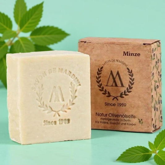 Olivenölseife mit Minzduft
