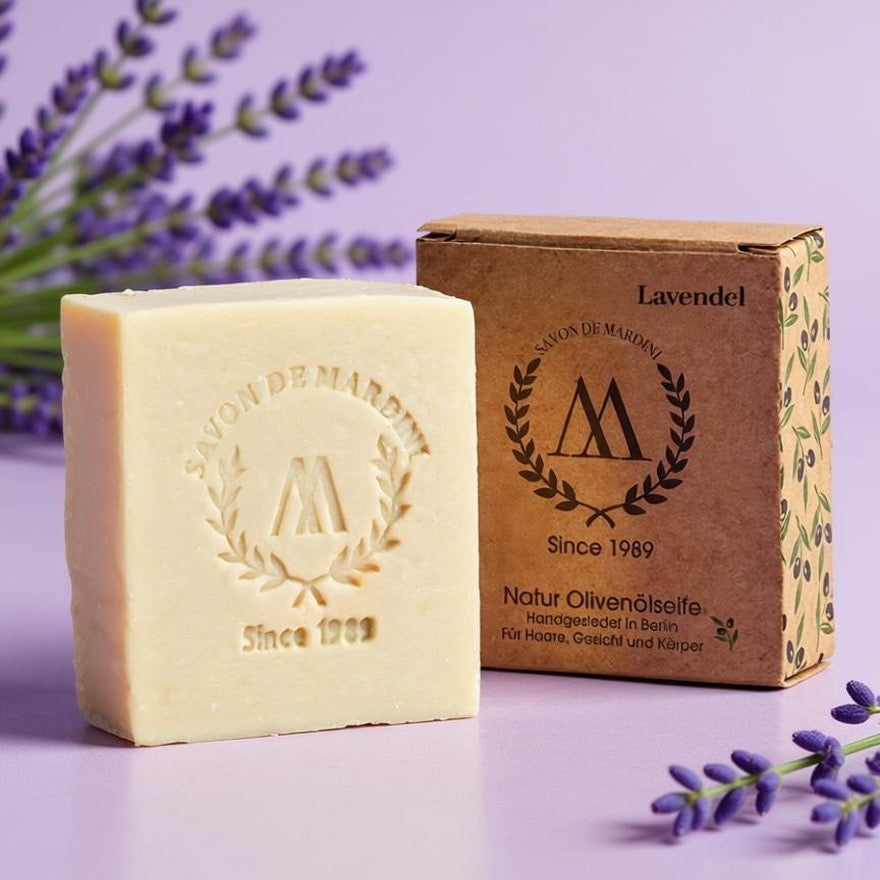 Olivenölseife mit Lavendelduft