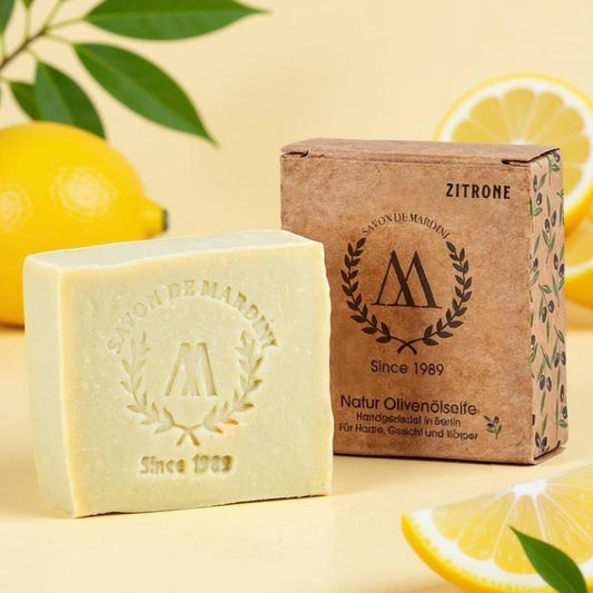 Olivenölseife mit Zitronenduft