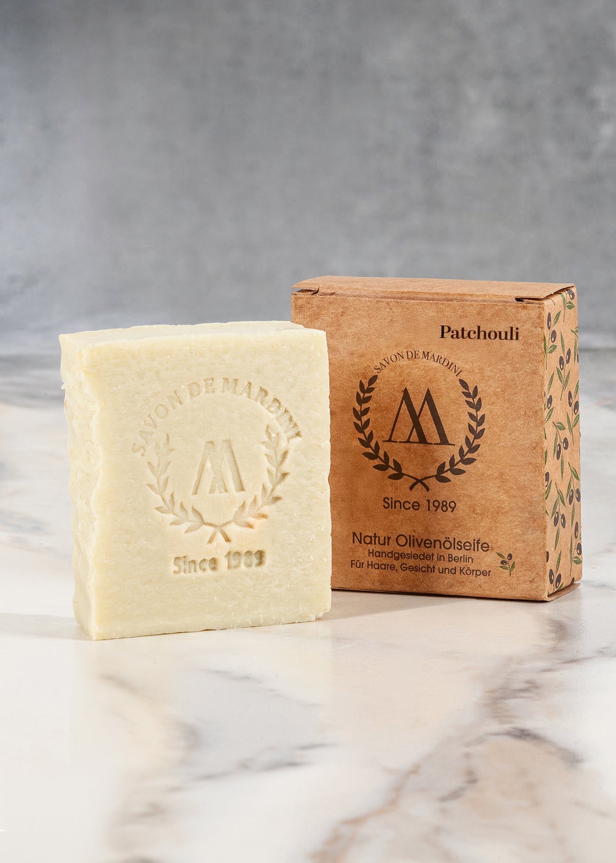Olivenölseife - Patchouli Duft ca. 100g